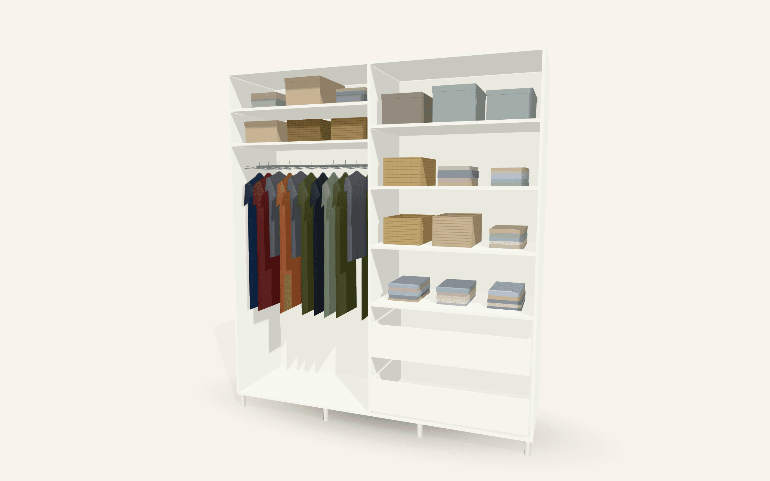 The Goscote Halifax Oak Wardrobe (Wood range, wood-look hinged)