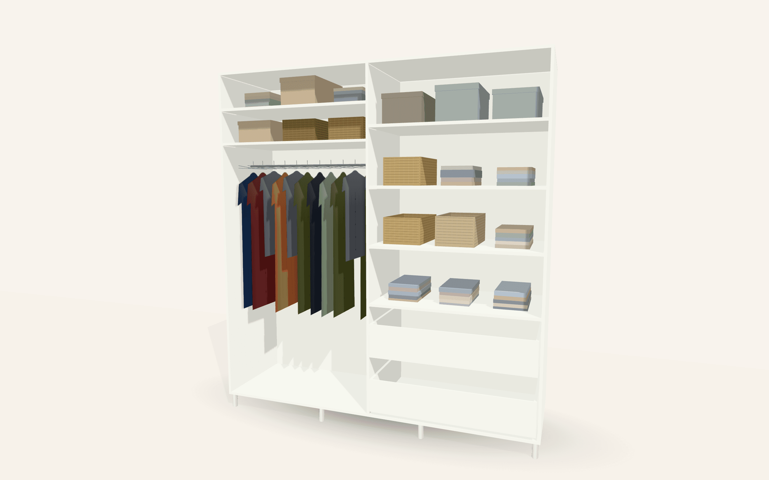 The Sandringham Sliding Wardrobe (Volante Blue Shadow / Grey Gladstone Oak)