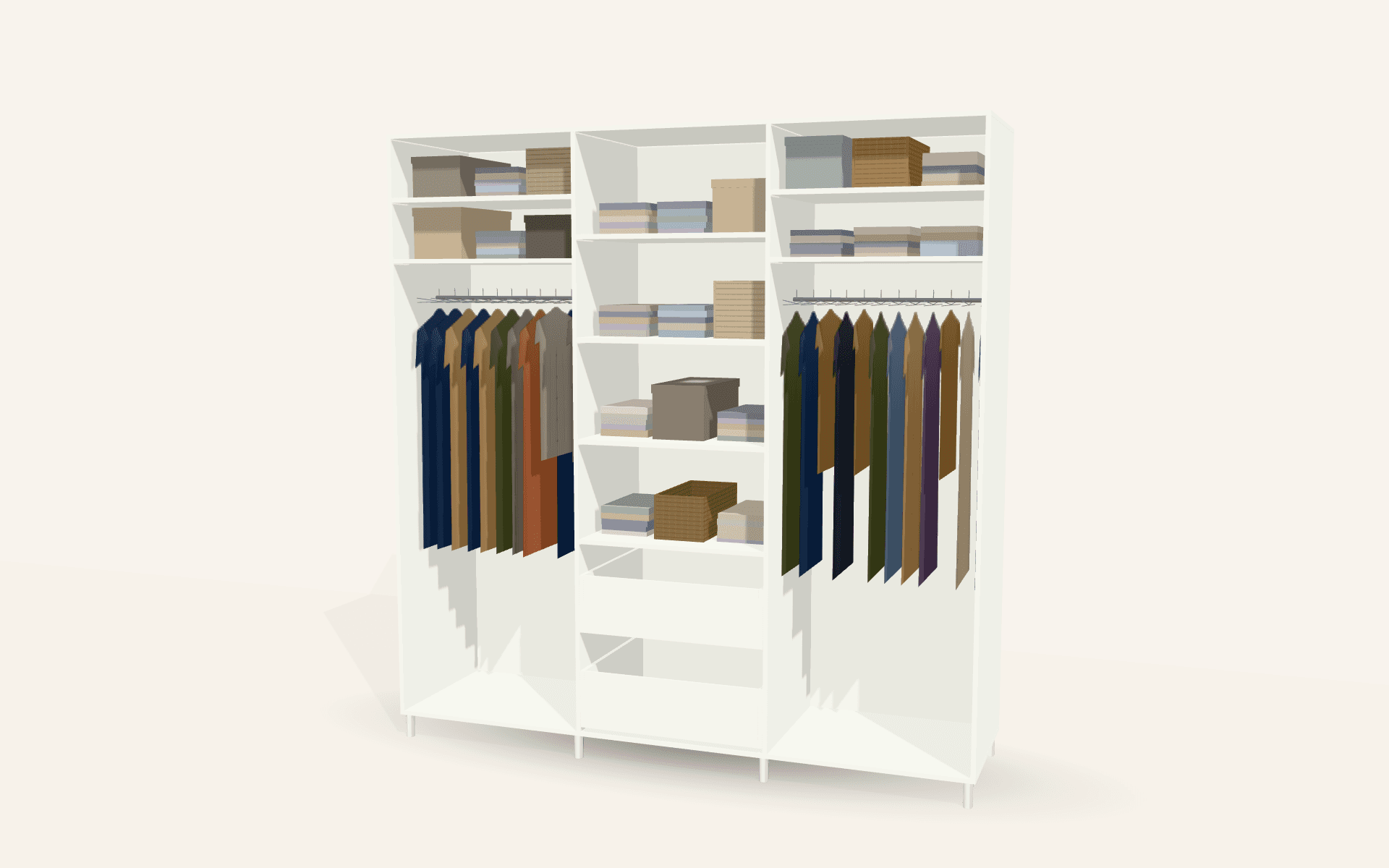 The Windsor Sliding Wardrobe (Volante Cashmere / Stonegrey / Driftwood)